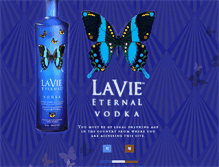 Tablet Screenshot of lavievodka.com